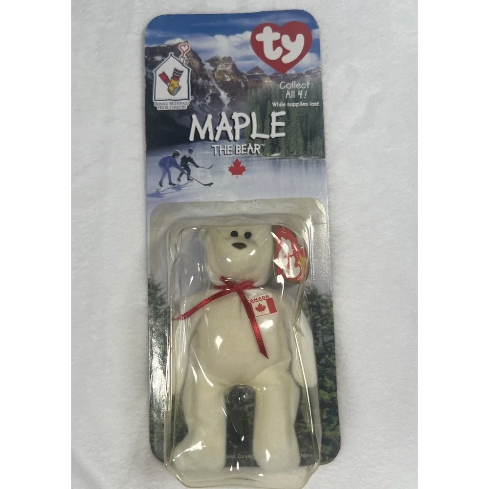 RARE VINTAGE‎ Ty Maple The Bear 1990s in Original Packaging